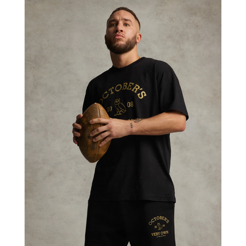 OVO Collegiate Tshirt Black w Golden Logo