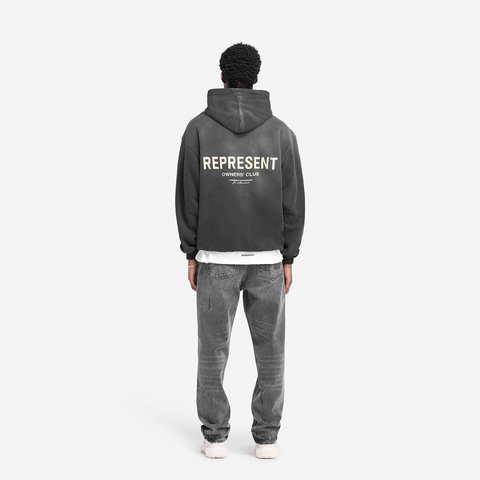 Represent Owners Club Hoodie Aged Black