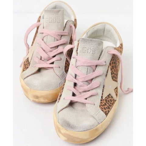 Golden Goose Superstar Animal Print w/ Pink