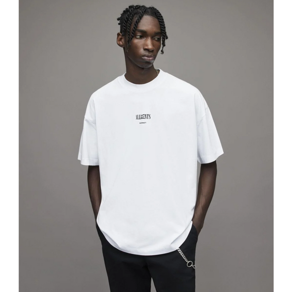 AllSaints Burman SS Crew Optic White - vista alterna
