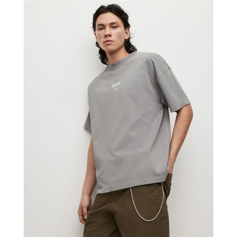 AllSaints Burman SS Crew Tin Grey