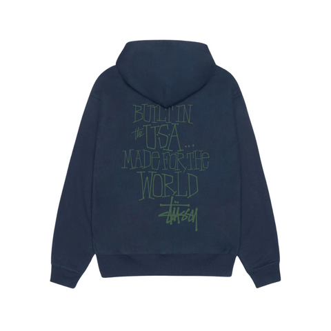 Stussy Built In USA Hoodie Navy