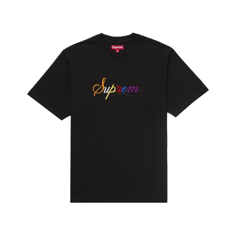 Supreme Cursive Tee Black