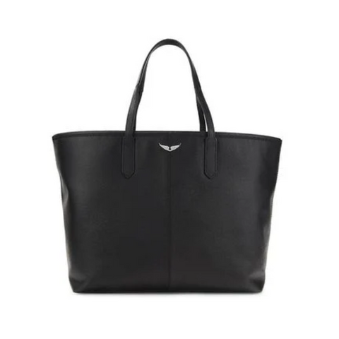 Zadig&Voltaire Black Leather Tote Bag L