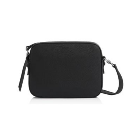 AllSaints Captain Leather Crossbody Bag Black