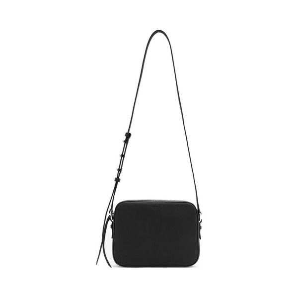 AllSaints Captain Leather Crossbody Bag Black - vista alterna
