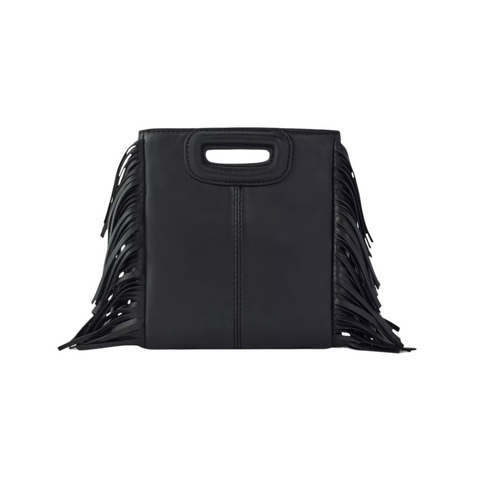 Maje Mini Selen Black Leather Bag