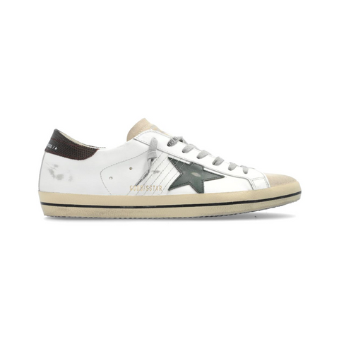 Golden Goose Superstar Leather Brown & Green Star