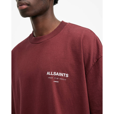 AllSaints Underground Tee Red