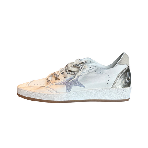 Golden Goose BallStar Silver Glitter