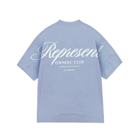 Represent Owners Club Script T-Shirt Blue