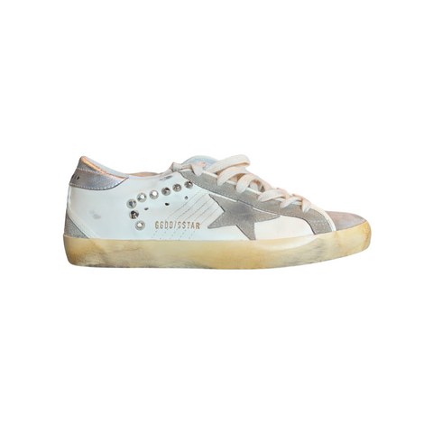 Golden Goose SuperStar Studded White