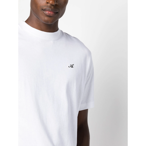 Axel Arigato Playera Blanca "A" Logo Bordado Negro