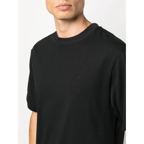 Axel Arigato Playera Negra "A" Logo Bordado Negro