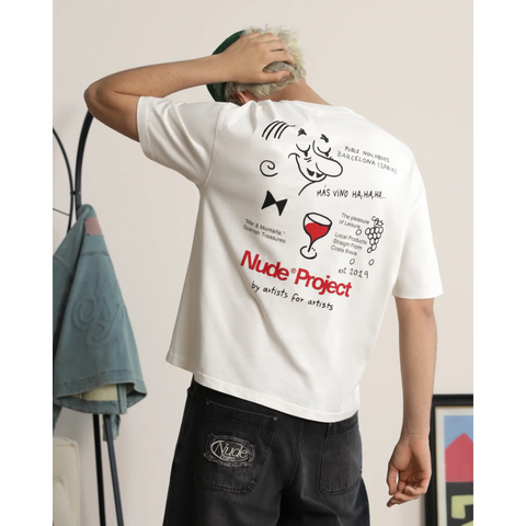 Nude Project Más Vino Tee Marshmallow