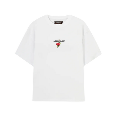 Nude Project Locally Hated Cherry Tee White