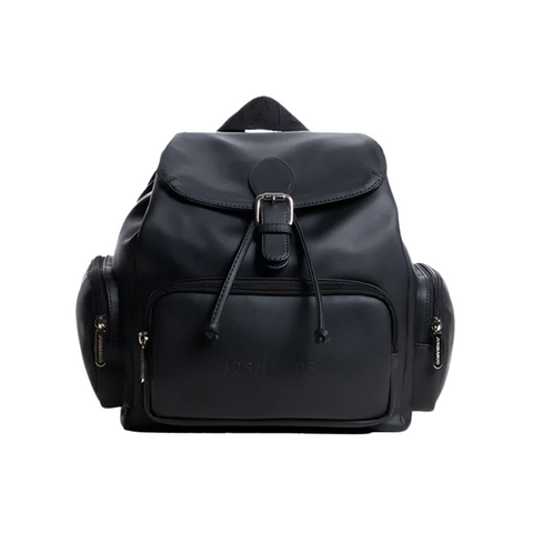 Jormands Black Flap Backpack