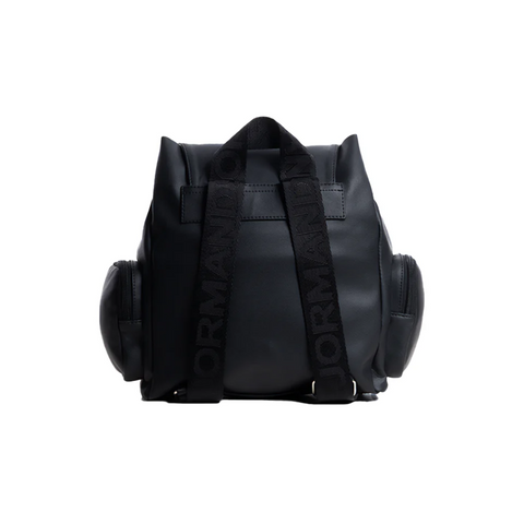 Jormands Black Flap Backpack