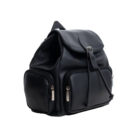 Jormands Black Flap Backpack