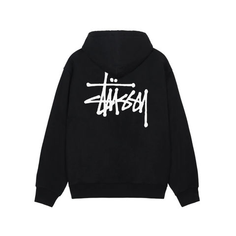 Stussy Basic Hoodie Pigment Dyed Black