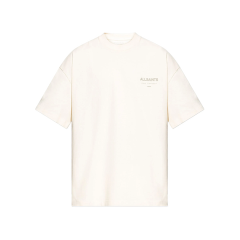 AllSaints Underground Oversized Crew T-Shirt Ivory