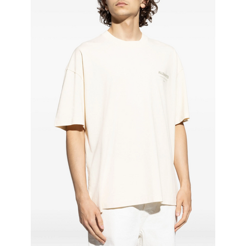 AllSaints Underground Oversized Crew T-Shirt Ivory