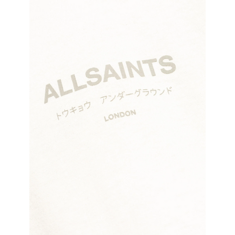 AllSaints Underground Oversized Crew T-Shirt Ivory