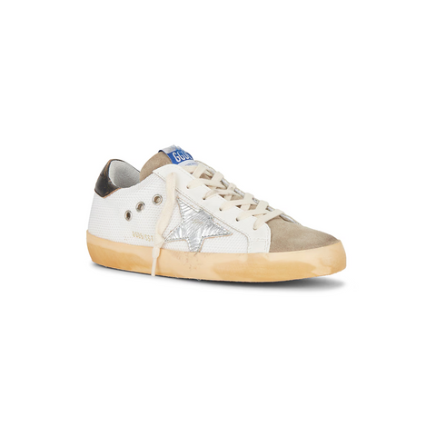 Golden Goose Superstar Silver & Brown
