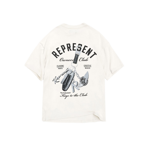 Represent Keys to the Club Tee White