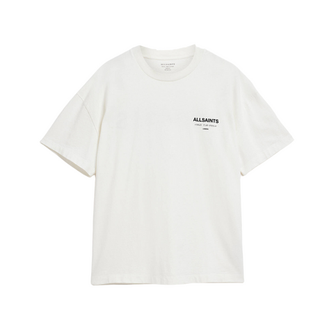 AllSaints Underground Oversized Crew T-Shirt White