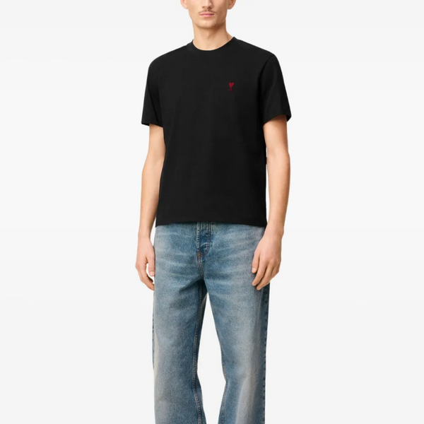 Ami Paris Tee Ami de Coeur Black - vista alterna