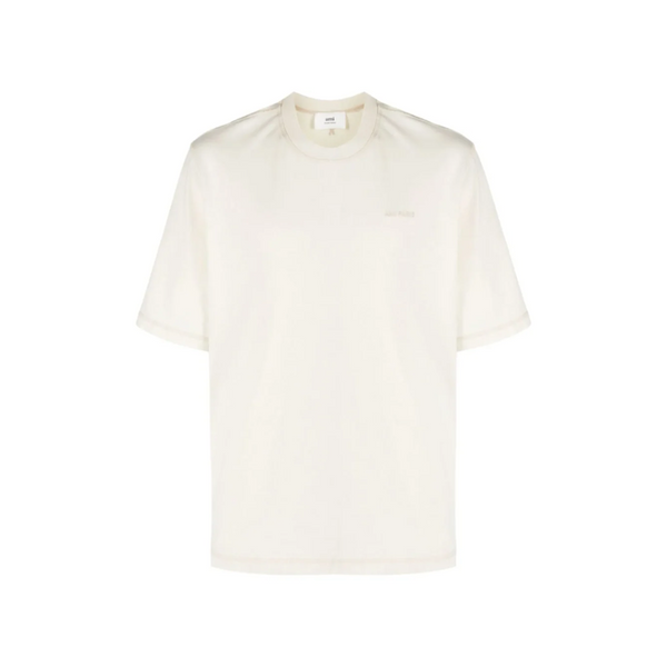 AMI Paris Logo Bordado Beige