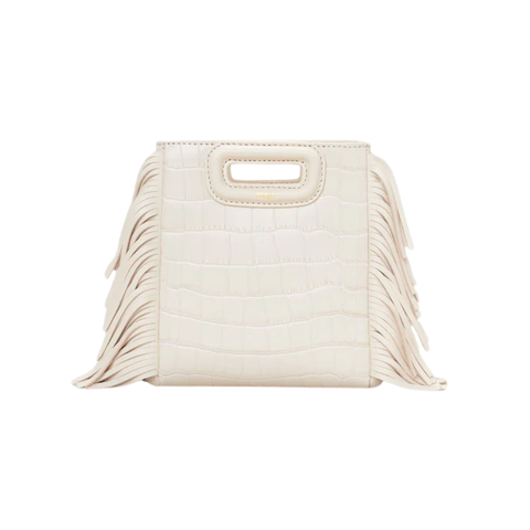 Maje Bolso M Blanco Cocodrilo