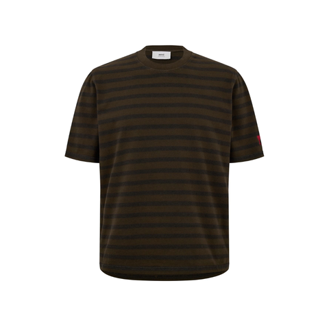 Ami Paris Tshirt Rayas Café