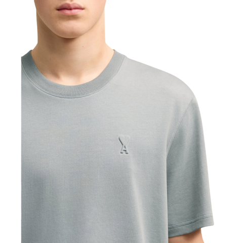 Ami Paris T-shirt Embossed Logo Blue