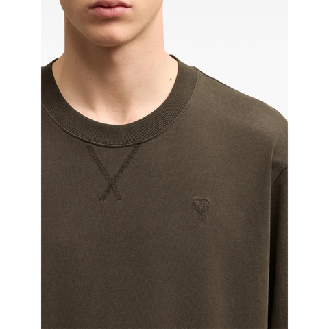 Ami Paris Oversize Tshirt Brown