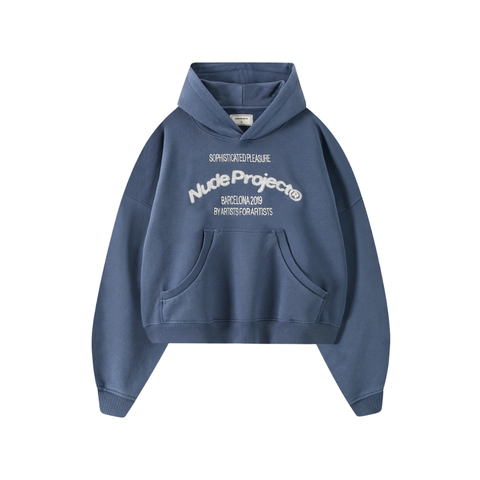 Nude Project Liberty Boxy Hoodie Blue