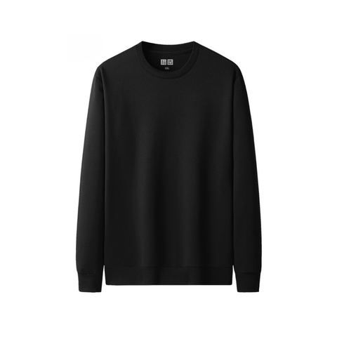 Uniqlo AIRism Camiseta Manga Larga Negra