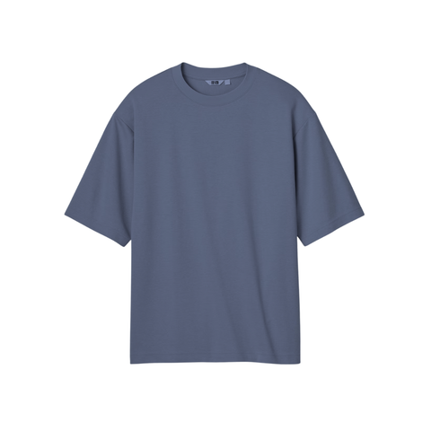 Uniqlo AIRism Cotton Oversized T-Shirt Azul