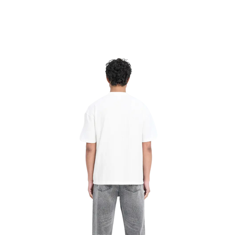 Represent Logo Texto Metalizado Blanca