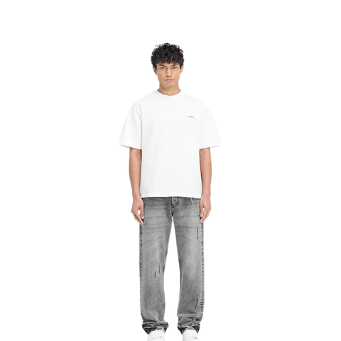 Represent Logo Texto Metalizado Blanca