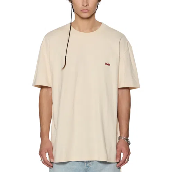 Ksubi Biggie SS Tee Beige/Red - vista alterna