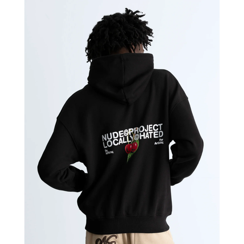 Nude Project Locally Hated Cherry Hoodie Black