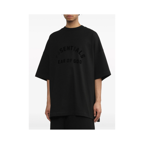 Fear of God Essentials Front Logo Black