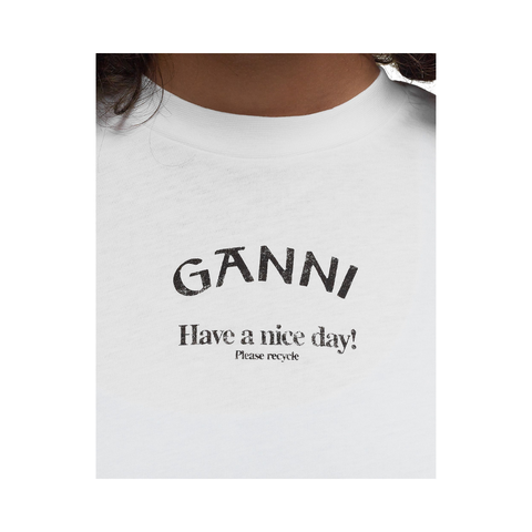 Ganni Tee White