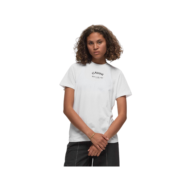 Ganni Tee White - vista alterna