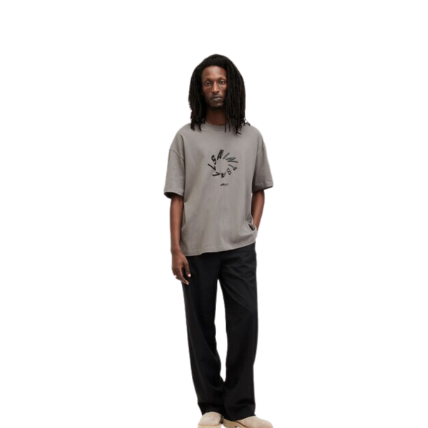 Allsaints Halo SS Crew Tee Cool Grey - vista alterna