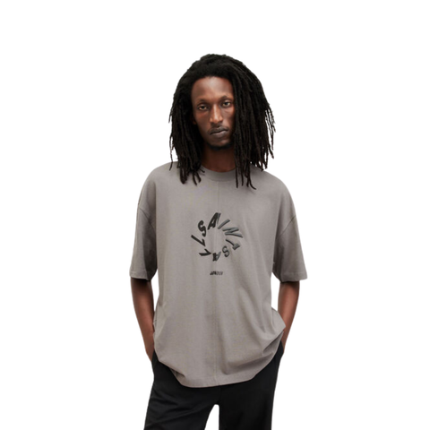 Allsaints Halo SS Crew Tee Cool Grey
