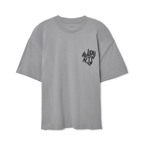 Allsaints Orlando Crew Tee Grey
