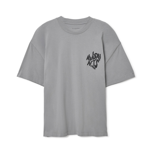 Allsaints Orlando Crew Tee Grey
